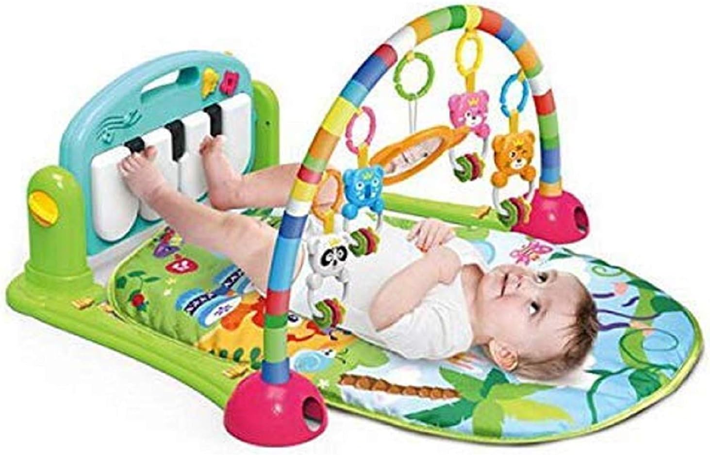 TABU TOYS WORLD KICK AND Play MULTI-FUNCTION ABS HIGH GRADE PLASTIC BABY GYM AND FITNESS RACK