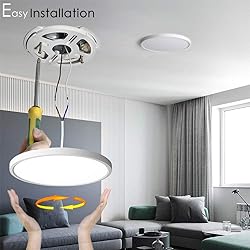 TALOYA Flush Mount Light Fixture, 6 Pack of 20W 12