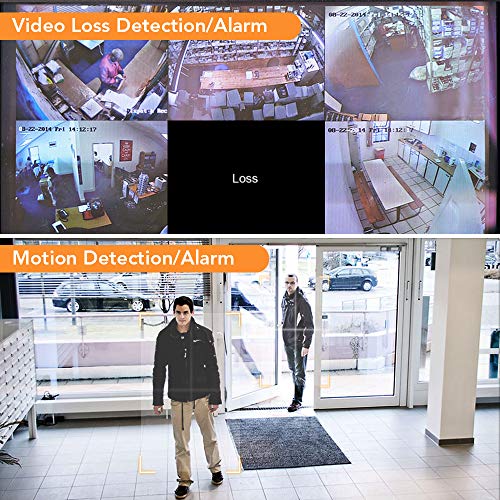WiseupTM 8Ch Color Video Quad Splitter CCTV Security Mulitplexer Processor with Audio PIP