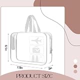 BEHAHAI Clear Toiletry Bag with Handle Transparent TSA Compliant Travel view 2