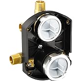 R22000-WS Integrated Shower and Diverter Valve, Compatible with D 3-Setting or 6-Setting Integrated Diverter Valve Trim kit, with Screwdriver Stops