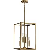 Meridian M30008NB Pendant, 4-Light 240 Total Watts, Natural Brass
