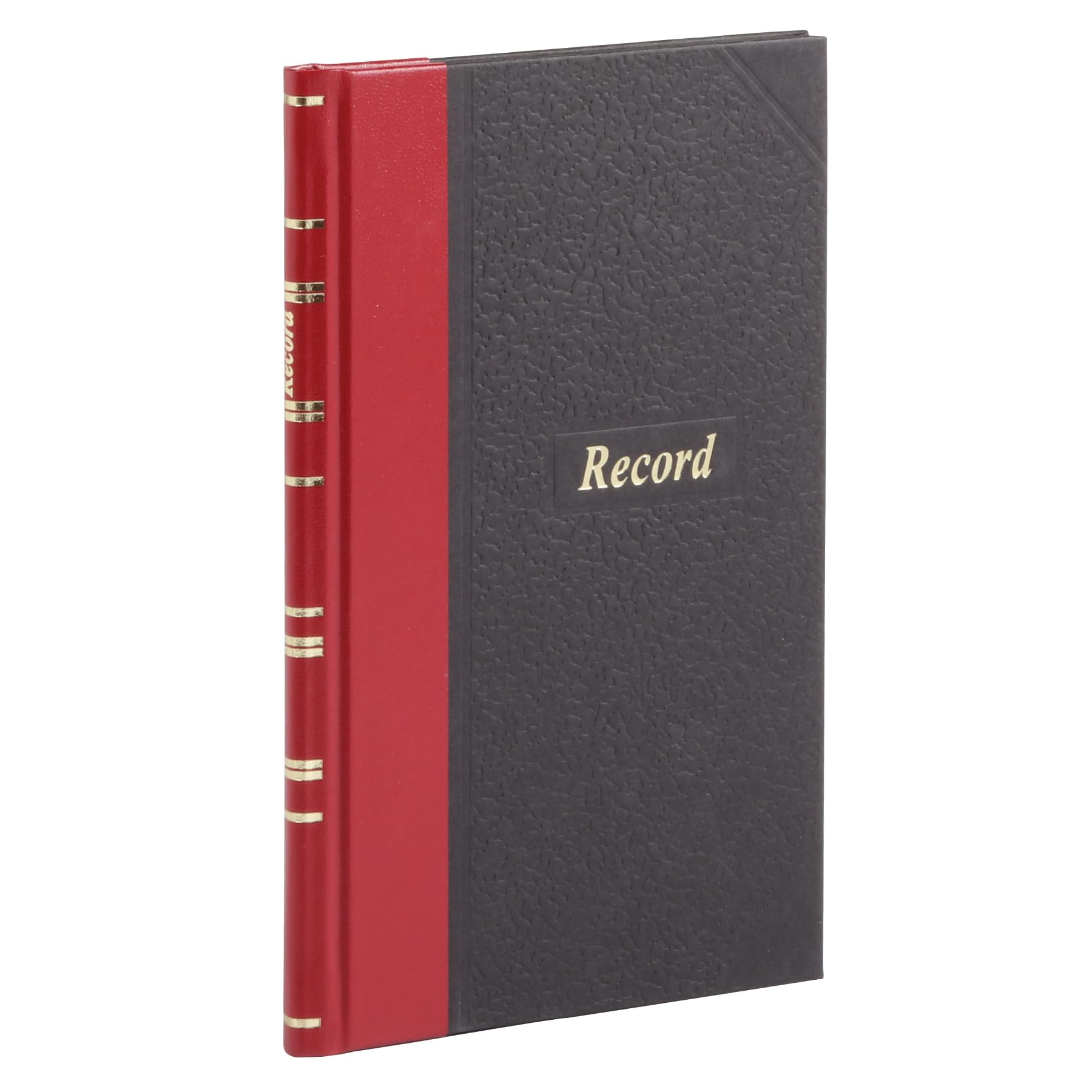 Photo 1 of Boorum & Pease 96304 Record/Account Book, Black/Red Cover, 144 Pages, 5 1/4 x 7 7/8