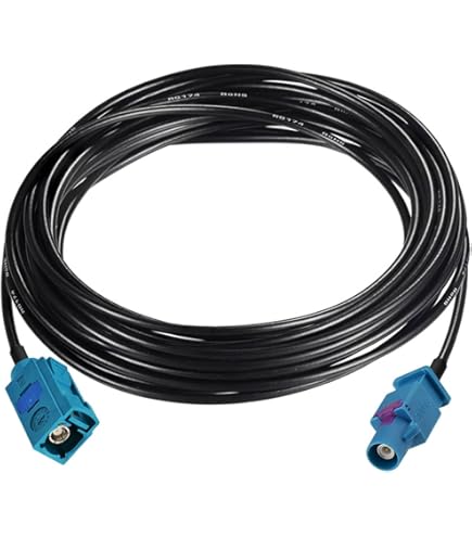 Bingfu Fakra Z Female To Male Vehicle Antenna Extension Cable 30cm 12 Inch For Car Stereo Android Head Unit GPS Navigation FM AM Radio Sirius XM Satellite Radio 4G LTE TEL Telematics