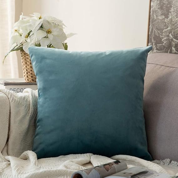 MIULEE Home Novelty Decorative Velvet Cushion Cover 55cm x 55cm Square