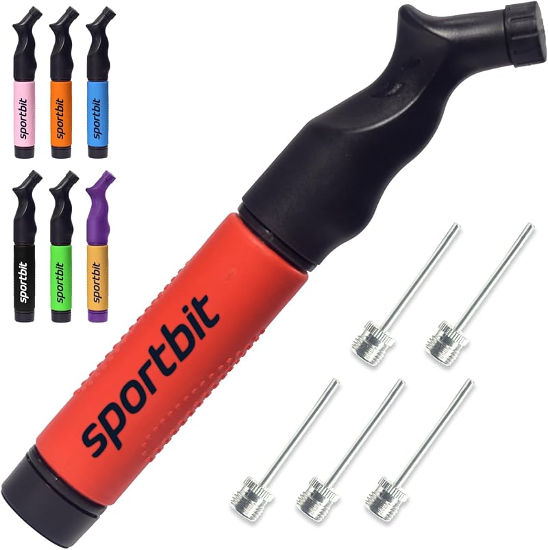 SPORTBIT Ball Pump with 5 Needles Push & Pull Inflating System