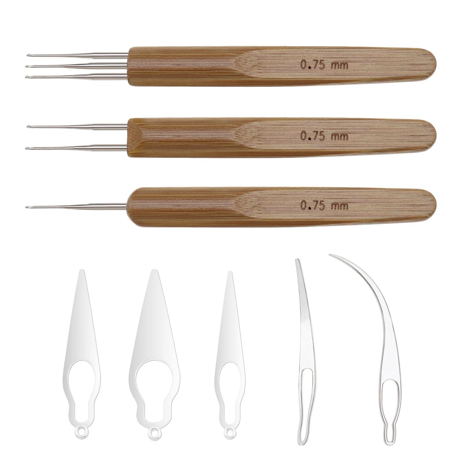 The Lord of the Tools Set of 8 Dreadlocks Tool Interlocking Tool Dreadlocks Crochet Needle Sisterlocks Craft Dreadlocks Hair Extensions Locs Tightening Accessories Easyloc Hair Tool