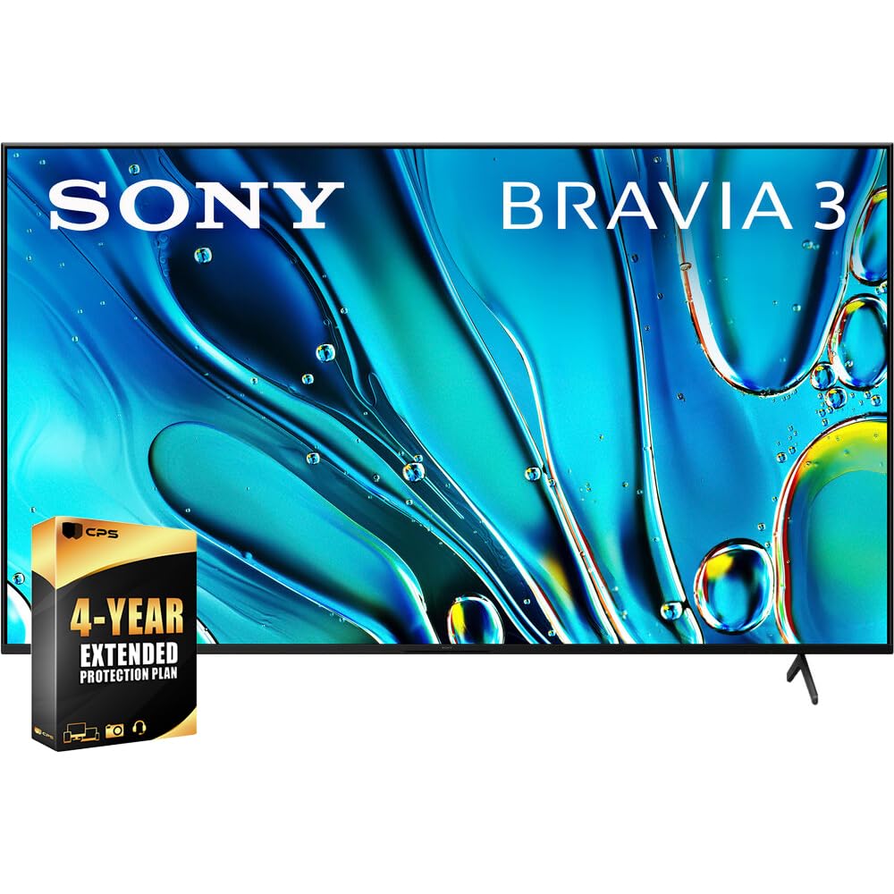 Photo 1 of ***DAMAGED BROKEN TELEVISION PARTS ONLY*** Sony K50S30 BRAVIA 3 50 inch 4K HDR Smart LED TV 2024 Bundle
