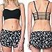Perman Women's Sexy Crop Tank Tops Strap Vest Cut Out Shirts Summer Beach (Black)