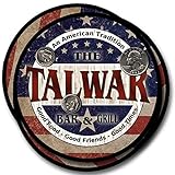 Talwar Bar and Grill Rubber Drink Coasters - 4 Pack