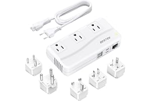 BESTEK 220V to 110V Converter, 300W AC Voltage Converter US to Europe with USB-C (PD20w), Step Down Power Converter for Europ