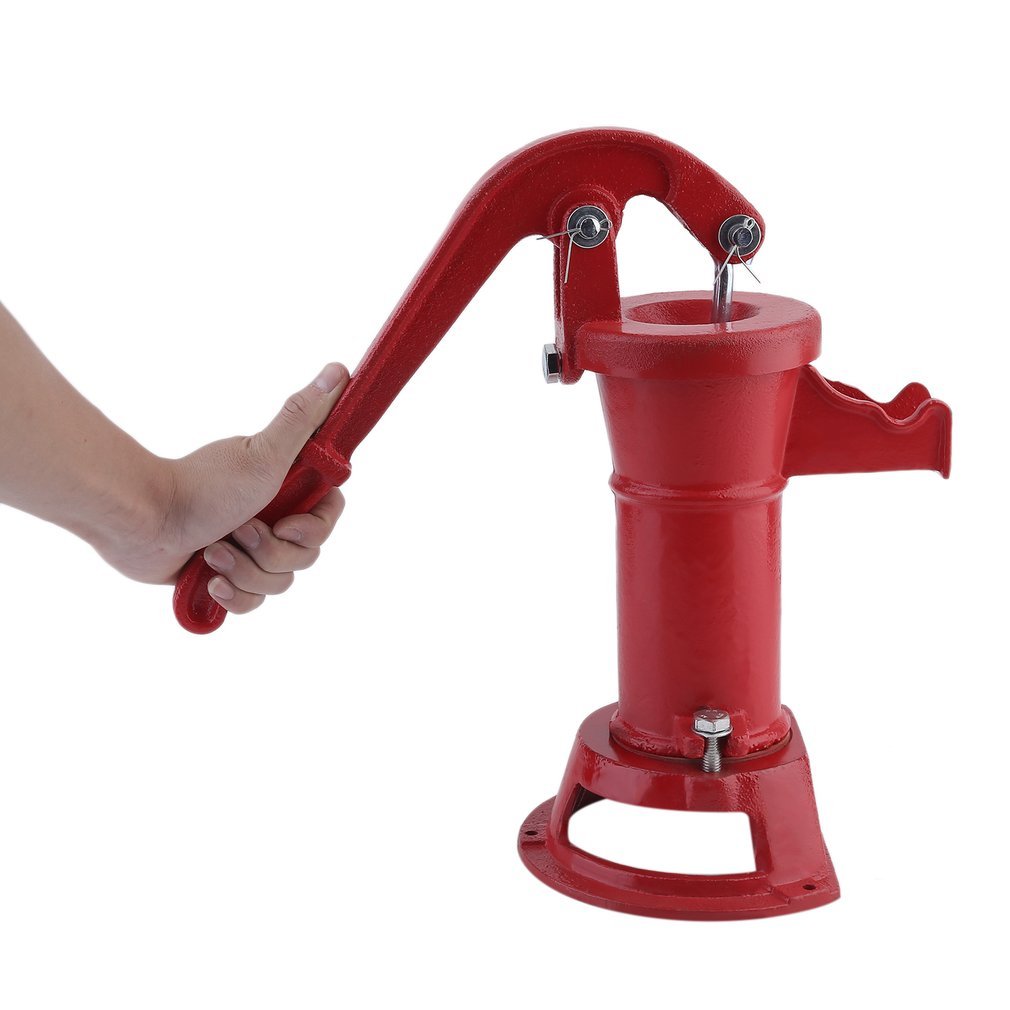Manual Hand Press Water Pump Pitcher Pump Cast Iron Press Suction Well Pump  Outdoor Yard Ponds Garden - - Amazon.com