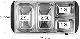Tower T16151 Buffet Server Stainless Steel 4 Tray, 70-120C Adjustable view 6