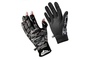 SUJAYU Fishing Gloves Men & Women, Ice Fishing Gear Hunting Gloves for Men Cold Weather, Kayak Gloves Fly Fishing Gear Cold Weather Hunting Gear