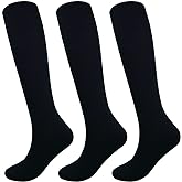 Fitliva Knee High Long Sports Socks Unisex Multicolor 3/6/12 Pairs