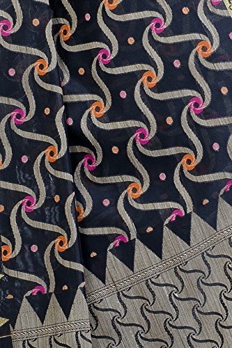 Chandrakala Women's Cotton Silk Banarasi Saree with Unstitched Blousepiece - Image 4