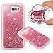 Samsung Galaxy J3 Emerge, Liquid Case, Asstar Fashion Creative Design Flowing Liquid Floating Luxury Bling Glitter Sparkle Diamond Soft Case For Samsung Galaxy J3 Emerge / Galaxy J3 2017 (Rose Gold)
