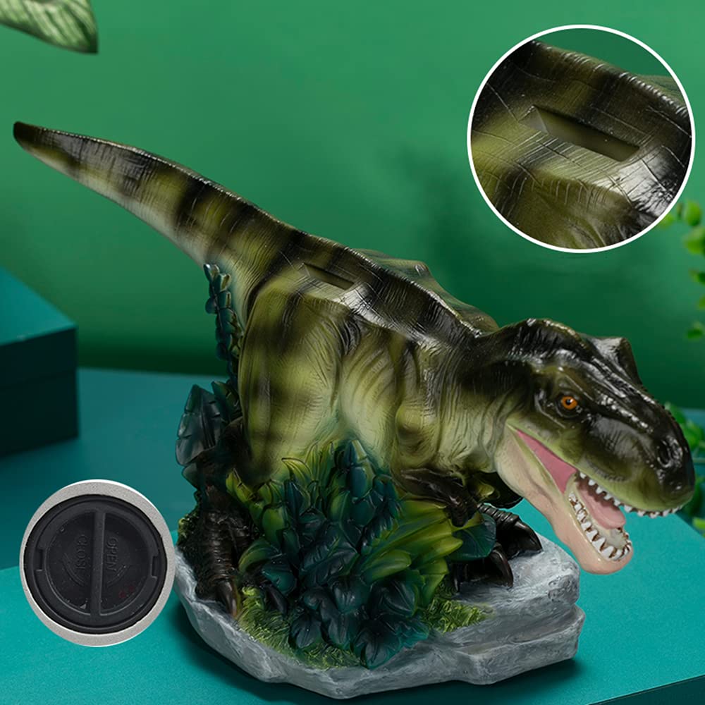 Gaolinci T-Rex Piggy Bank, Coin Bank, Change Bank, Decorative Dinosaur Figurines