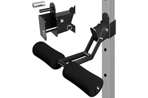 VivaZen Nordic Hamstring Curl Pro Attachment - Adjustable Power Rack Leg Lock with High-Density Recovery Foam Padding, Compatible with 5/8" & 1" Holes - Home Gym Strength Training Equipment