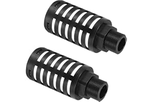 MECCANIXITY 2PCS Pneumatic Exhaust Muffler, g 3/4" Thread Male Plastic Muffler Air Fitting for Pneumatic Tools and Industrial