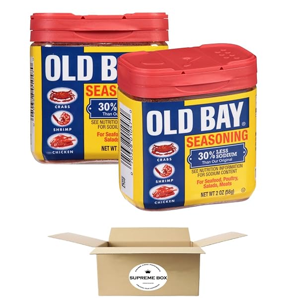 OLD BAY SEASONING 30% LESS SODIUM 2 OZ...