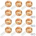 String Lights, Oak Leaf 12 Set of Micro 30 LEDs Super Bright Warm White Wire Rope Lights Battery Operated on 9.8 Ft Long Copper Color Ultra Thin String Copper Wire For Home Bedroom Party Wedding­