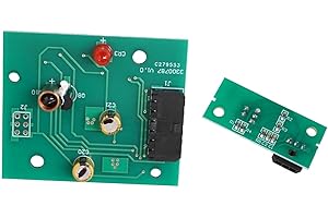 CYDEWHOALE W10898445 Refrigerator Ice Level Control emitter and receiver LED light board compatible with Fridge AP6037913 PS11769410 W10898445 with W10870822 Ice Maker Emitter LED Board Replacement Part included