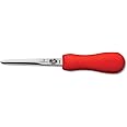 Victorinox - 44696 Victorinox 7.6399.6-X1 Oyster Knife 4-Inch Boston Style Blade, Red SuperGrip Handle