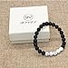 Bivei Natural Lava Rock Stone Essential Oil Diffuser Bracelet Healing Energy Gemstone Mala Jewelry W/5 Tiger Eye Stone/Howlite(White Turquoise)