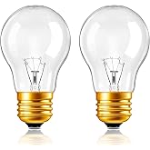 Oven Light Bulb A15 40W Oven Light Bulb Replacement 40 Watt Appliance Bulb | 120V Heat Resistant Appliance Bulb,Refrigerators Range Hood Stoves Microwaves Lava Lamp Bulb, E26 2700K Warm White