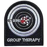 SpaceAuto Group Therapy 3D Embroidery Military Tactical Morale Badge Patch Hook & Loop 2.75