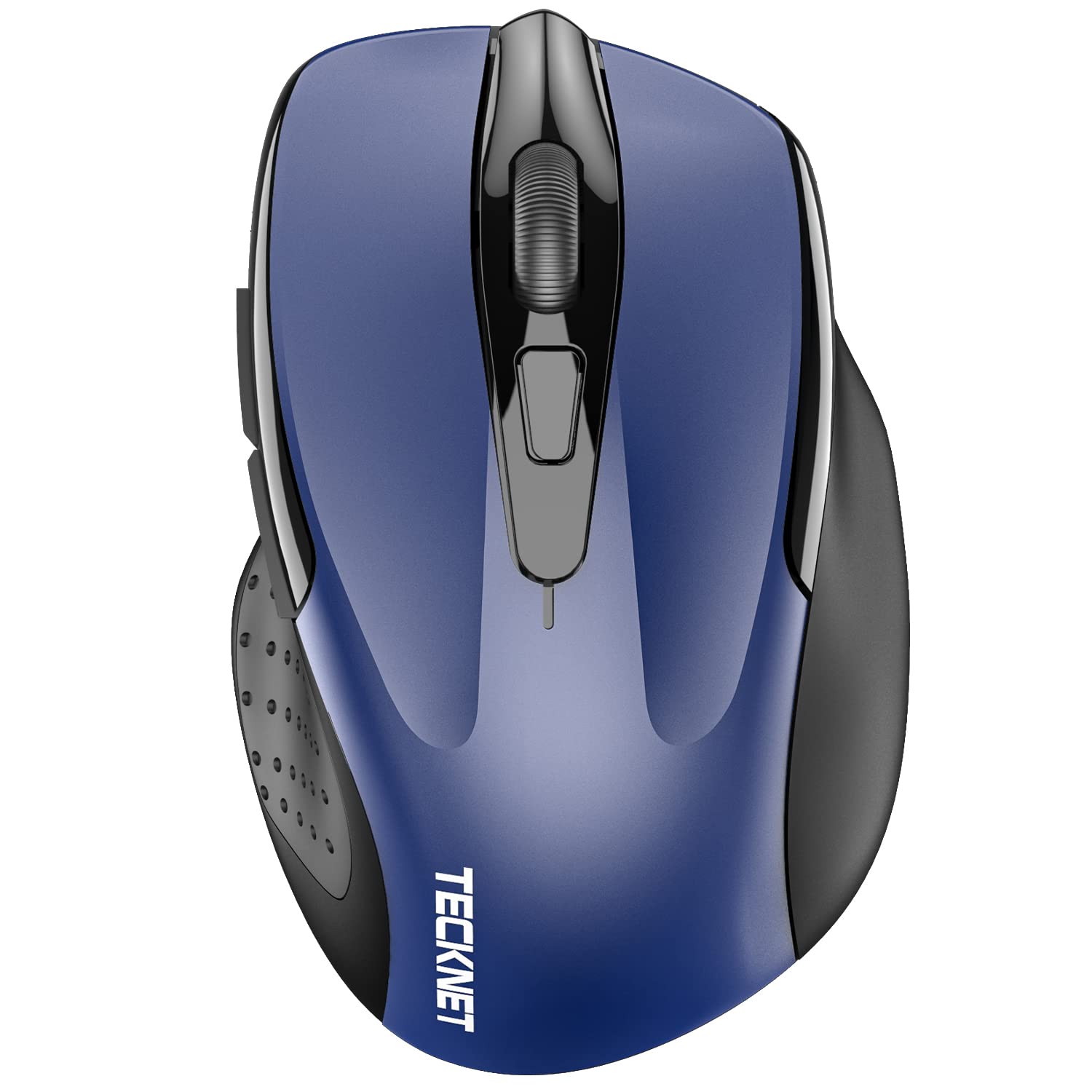 Photo 1 of TECKNET Wireless Mouse (2.4G & BT5.0/3.0) Silent 4800 DPI Computer USB A & Bluetooth Mouse 6 Buttons, Wide Compatibility - Blue