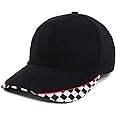 Armycrew Racing Flag Designed Bill Structured Baseball Cap