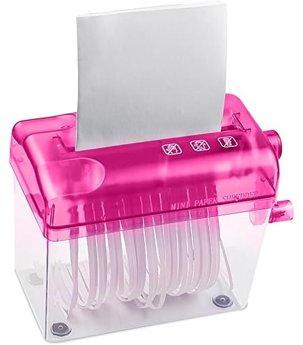 Amazon.com : JIKIOU Mini Hand Shredder Portable Paper Shredder