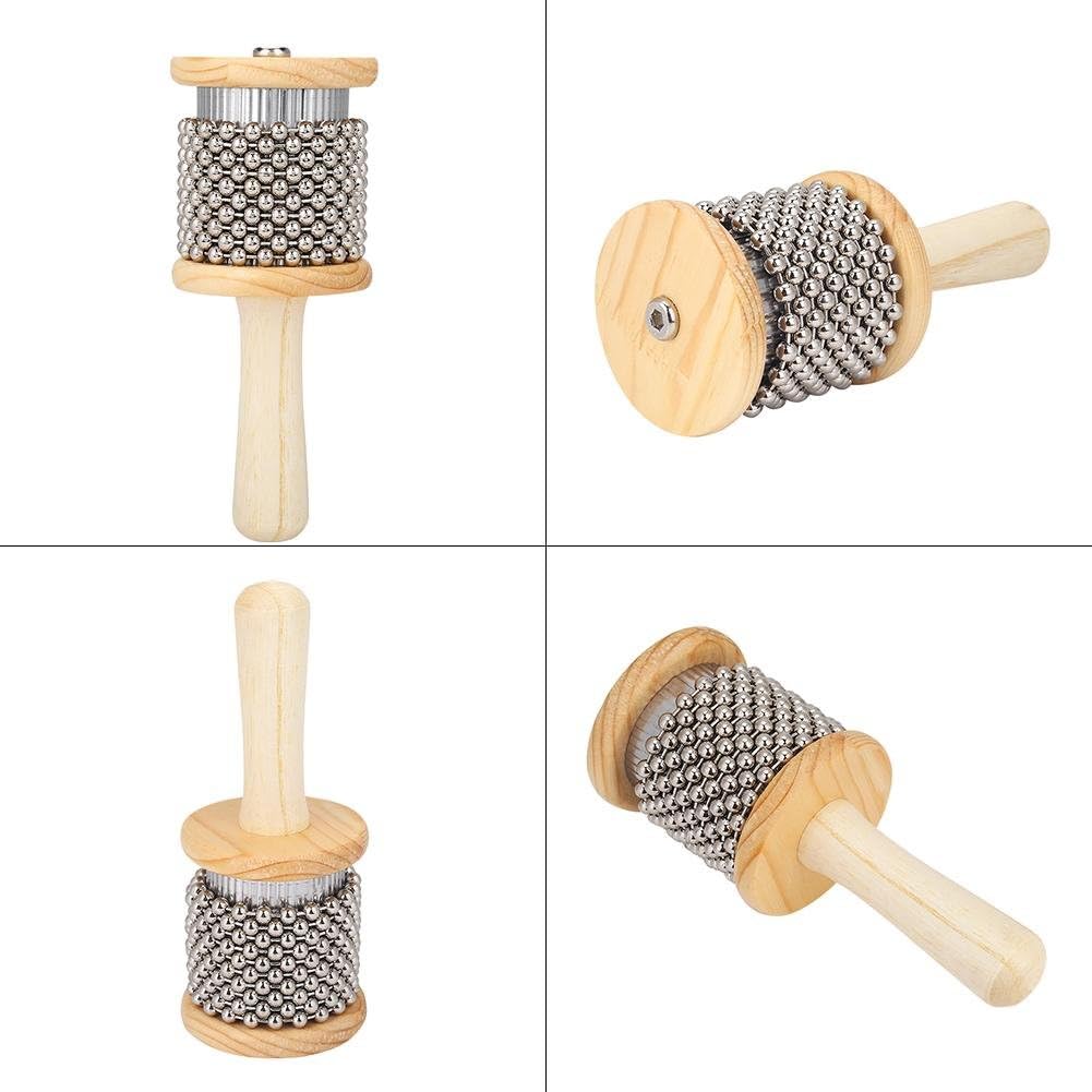 Wooden Cabasa, Wooden Hand Shaker Cabasa Percussion Instrument Small