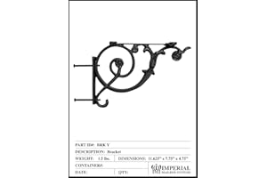 Imperial Mailbox Systems Y Bracket (Black) (My Post Diameter is 2 3/8")