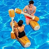 HighlifeS 2 PCS Summer Outdoor Beach Pool Inflatable Double Beat Swim Log Stick Set
