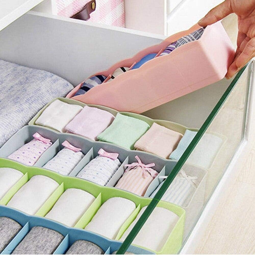 5 Cells Plastic Drawer Organizer Wholesale Tie Bra Socks