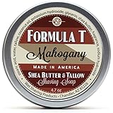 Shaving Soap WSP Formula T (Mahogany) 4.7 Oz Made with Shea Butter &amp; Tallow