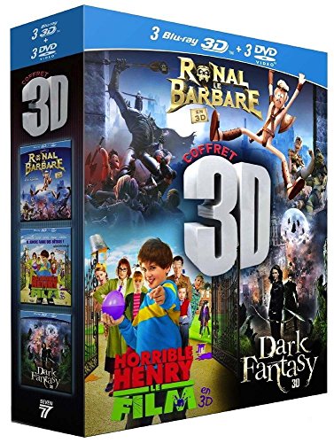 3d - Coffret 3 Films : Ronal Le Barbare + Horrible Henry - Le Film + Dark Fantasy - Pack
