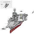 KAROYD Technic UCS USS Enterprise CVN-65 Nuclear-Powered Aircraft Carrier Building Kit, 4866Pcs+ 1/350 Scale Building Blocks Set Compatible with 10294