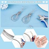 BENECREAT 20 Gauge 316 Stainless Steel Wire 10M Craft Jewelry Making Bendable view 5