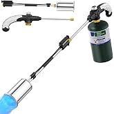 Sondiko Propane Torch Weed Burner, 30" Detachable Weed Torch, Blow Torch | Ergonomic Grip, Adjustable Flame for Camping, Wood, Ice, Snow, Melting(PROPANE TANK NOT INCLUDED)