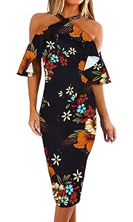 DELEY Damen Chiffon Maxi Shirt Kleid Button Down Casual Sommer Strand Langes Sommerkleid