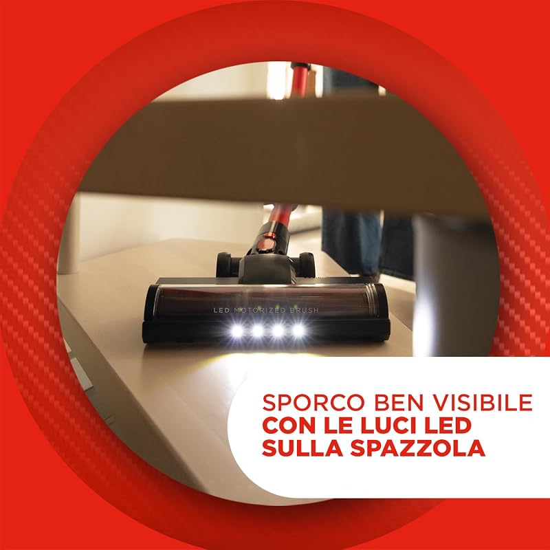 Forzaspira ActiveFlex SR350, Scopa Elettrica Ricaricabile Senza Fili