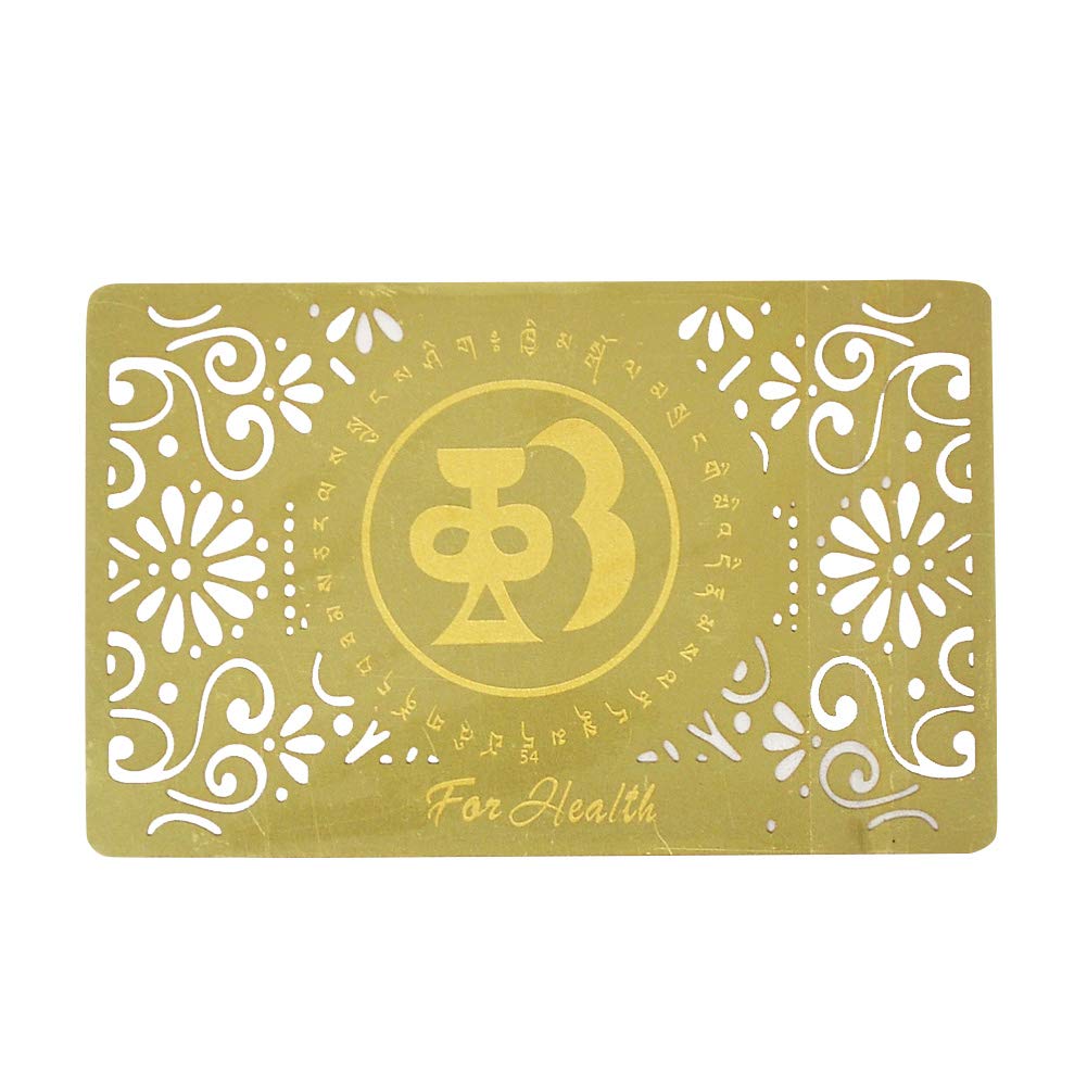 Juanxian Good Health Amulet Card With Tibetan W4270