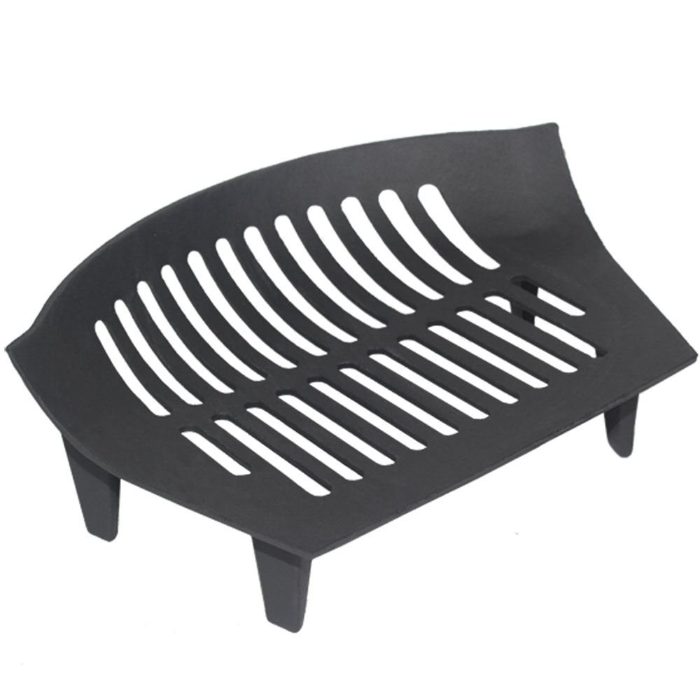 Fire Vida Cast Iron Fire Grate, Medium, Black