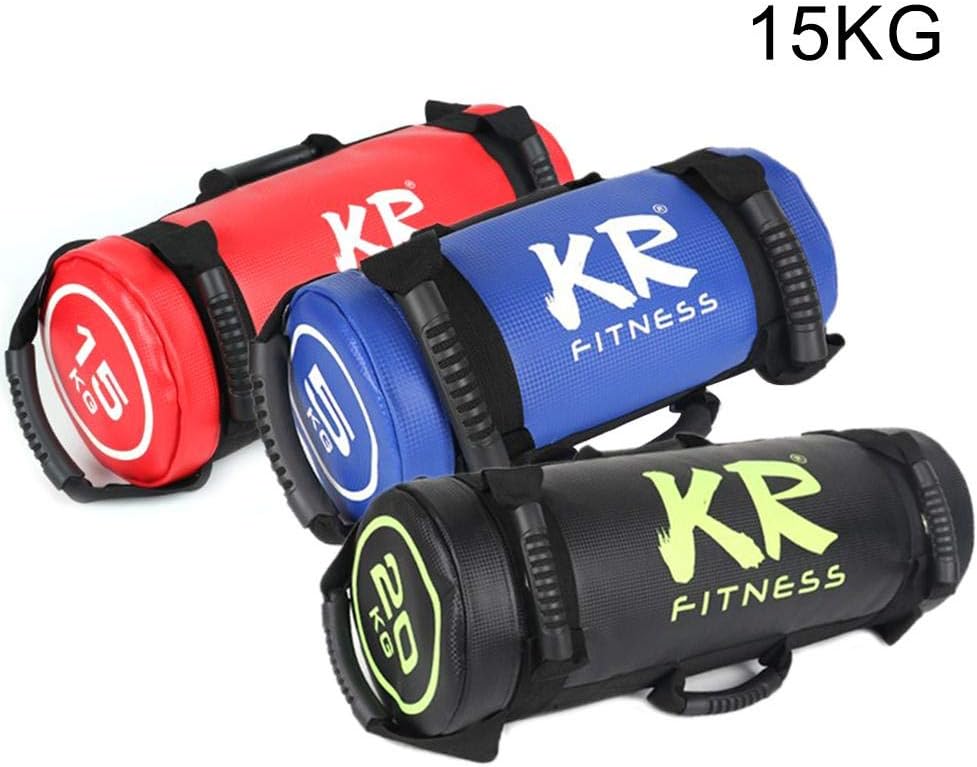 Glossrise 5/10/15/20 kg Sand Bags Power Sand Bag Weighted Heavy Filled Workout Fitness Exercise with Handles, Filled Weight Sand Power Bag Strength Training Fitness Running Workout Bags
