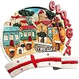 Tbilisi Georgia 3D Flag Souvenir Fridge Magnet Gift,Handmade Home & Kitchen Decoration Georgia Refrigerator Magnet Collection