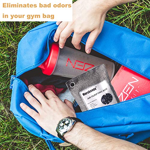 image for Marsheepy 12 Pack Natural Bamboo Activated Charcoal Air Purifying Bags